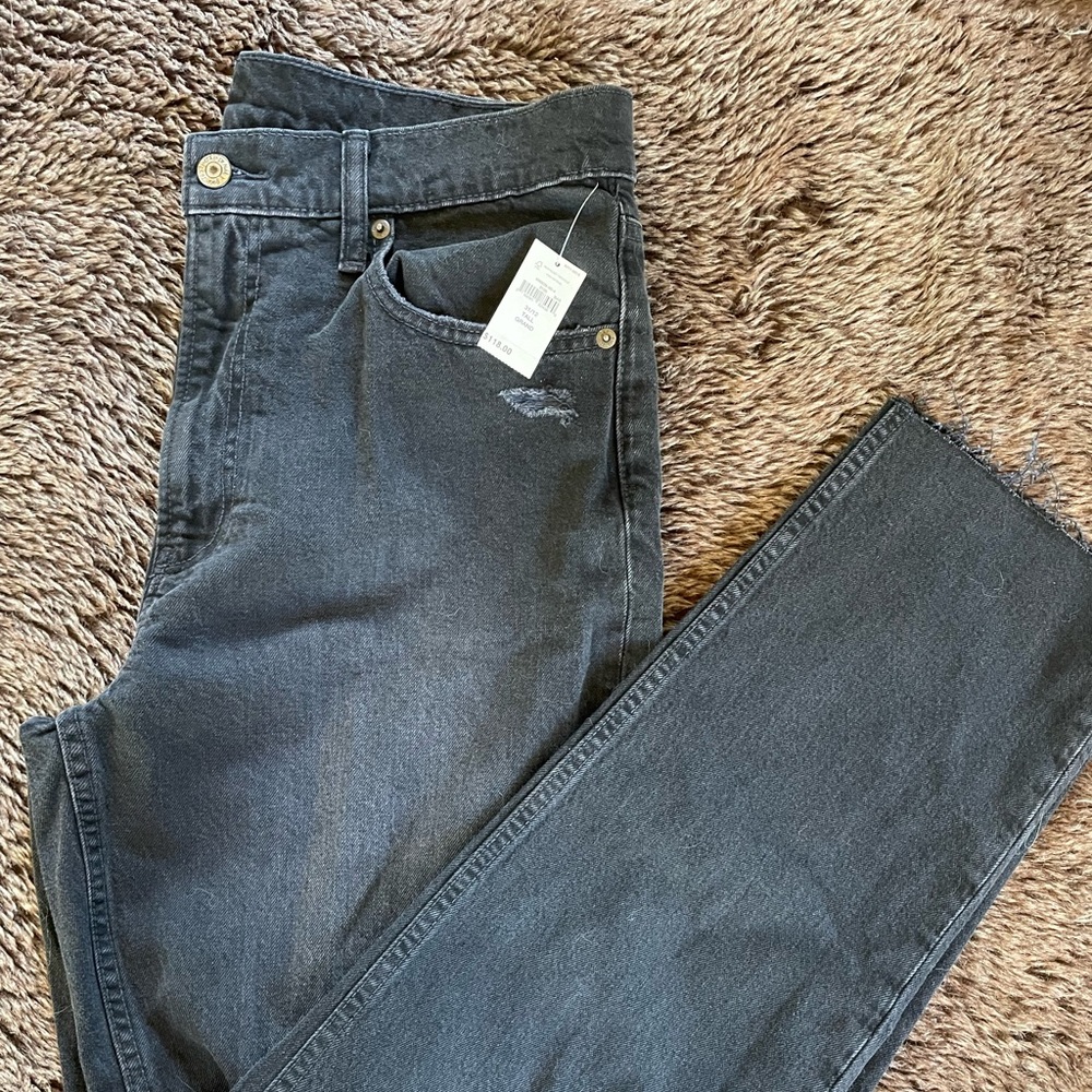 Ripped Grey Skinny Jeans